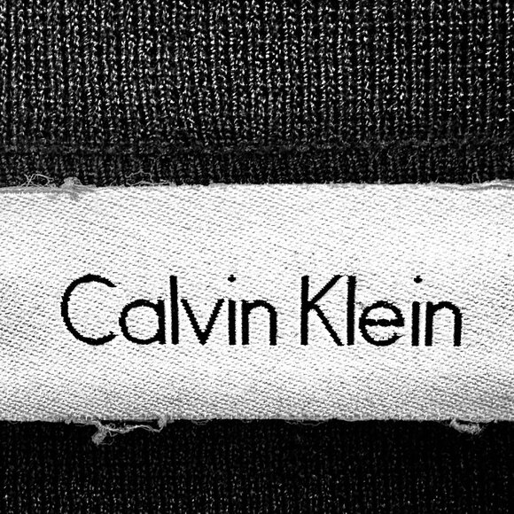 Calvin Klein Sweater Blazer Black 1 Button Closure Long Sleeves Pockets Size Med - Picture 3 of 7